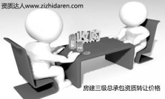 房建總包三級資質(zhì)轉(zhuǎn)讓/收購多少錢