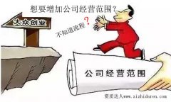 公司增加經營范圍流程和資料