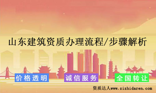 山東建筑資質辦理流程/步驟解析讓你少走彎路