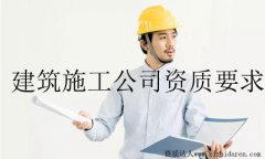 建筑施工公司資質(zhì)要求