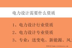 電力設計需要什么資質-電力設計資質有哪些